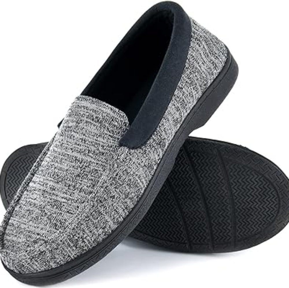 New Black Men's Slippers Slipin House Shoes Comfortable Loafers Men's Size‎ 11